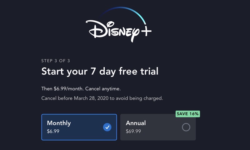 Disney plus free trial